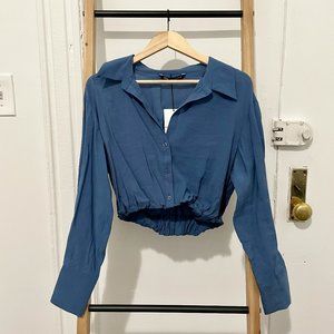 NWT Zara Cropped Blouse
